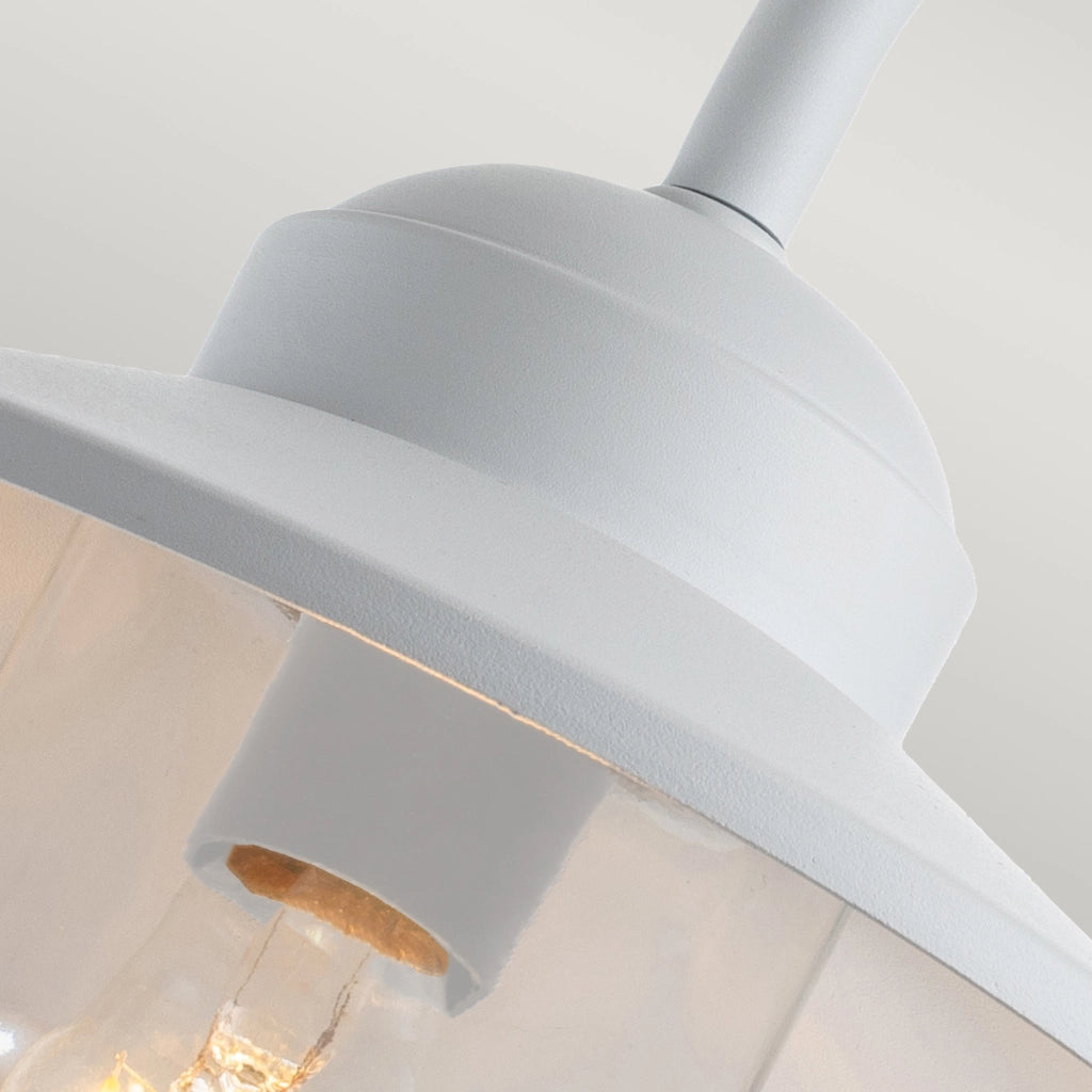 Applique esterna con sensore bianca E27 60W Klampenborg
