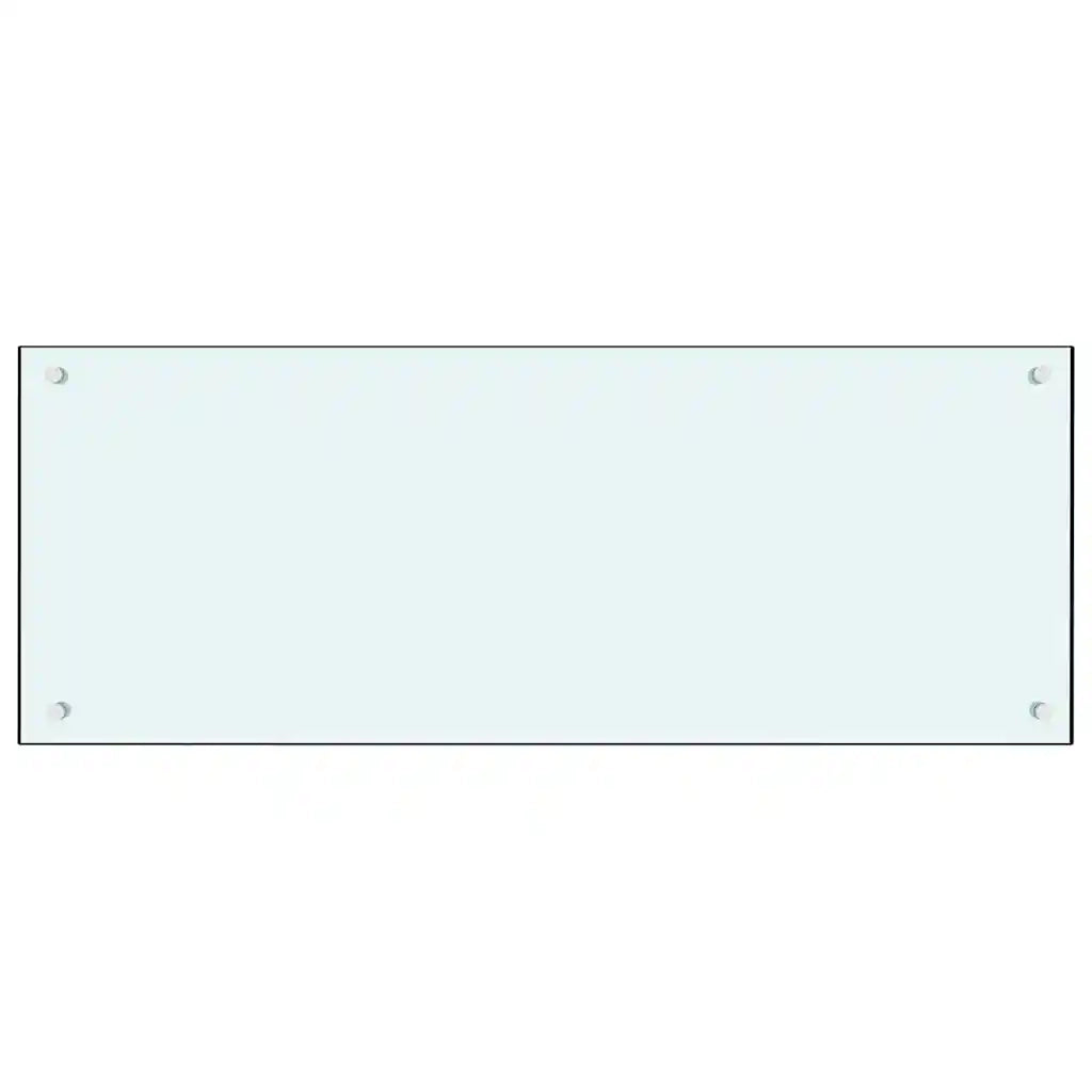 Schienale da cucina 2 pcs Bianco 100 x 40 cm vetro temperato 3415422