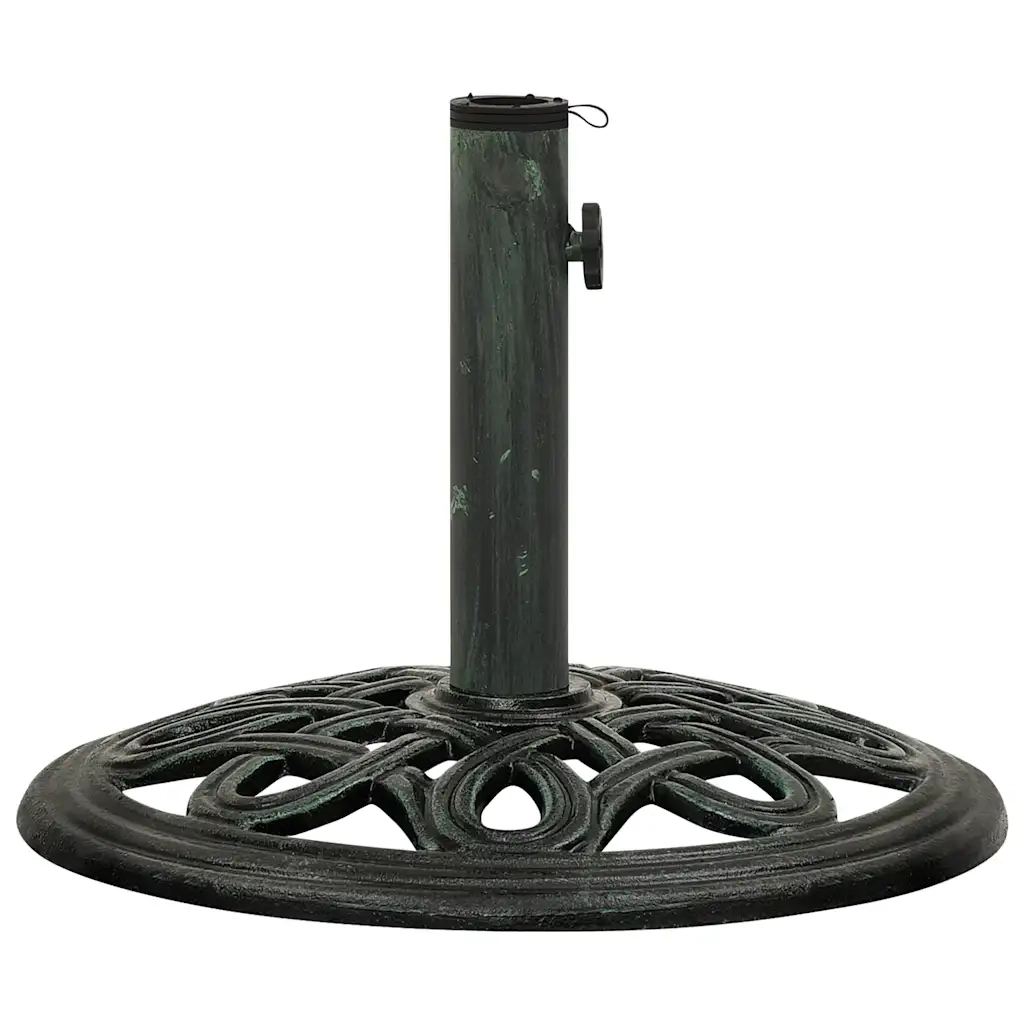 Base per Ombrellone-Supporto per ombrellone Verde 40x40x32 cm in Ghisa