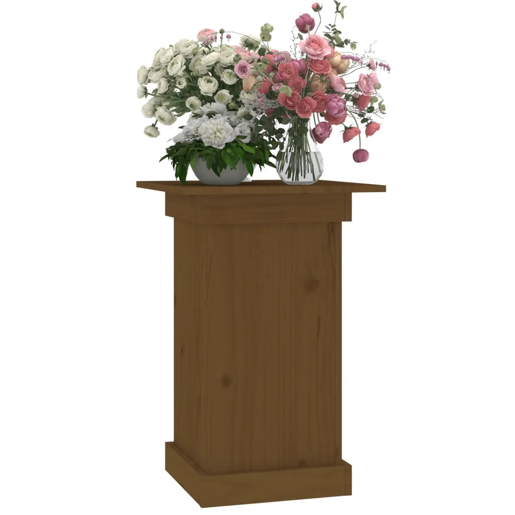 Portafiori Marrone Ambra 40x40x60 cm in Legno Massello di Pino 823632