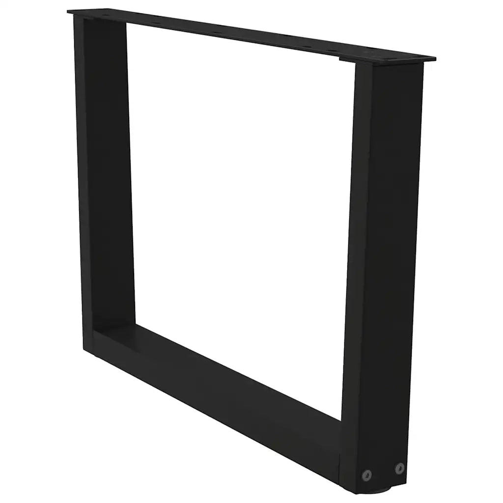 Gambe per Tavolino da Caff¨¨ a Forma di V 2 pz | Piede del tavolo Nere 70x(42-43,3) cm Acciaio