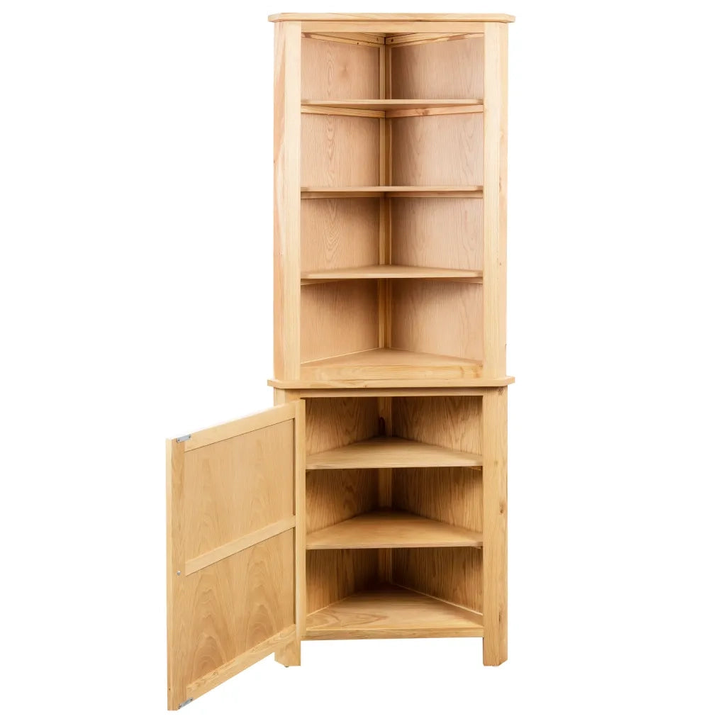 Armadietto ad Angolo 59x36x180 cm in Massello di Rovere cod mxl 62021
