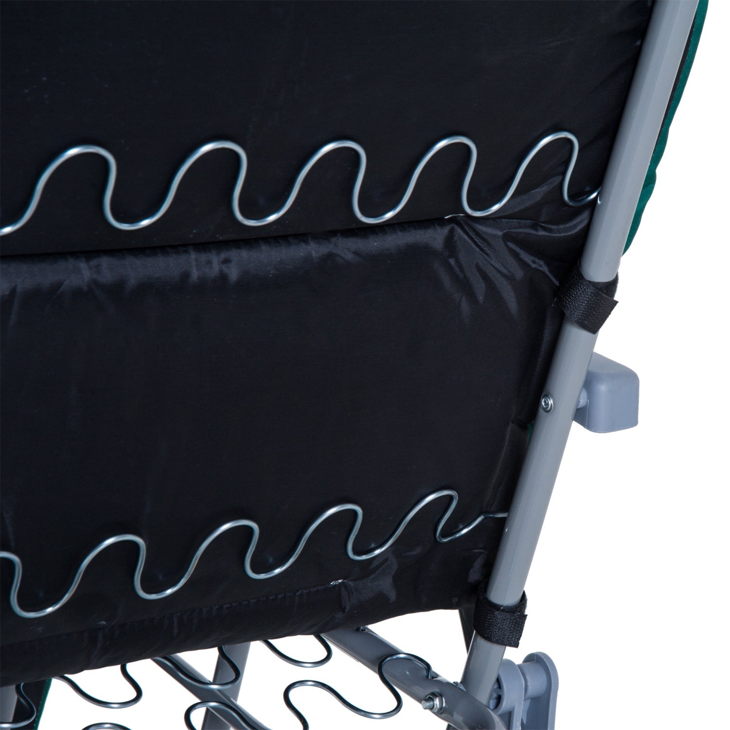 Set 2 Sedie a Sdraio da Giardino Sdraio Prendisole con Braccioli Reclinabili bianco e verde