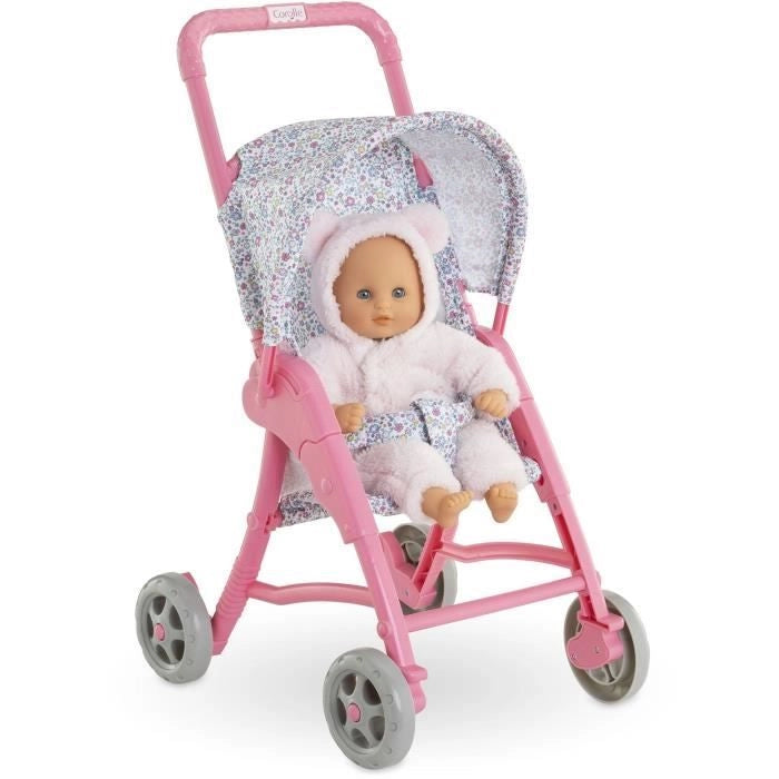 Accessori per bambole - COROLLE - Passeggino floreale - per bambola da 30 cm - da 18 mesi