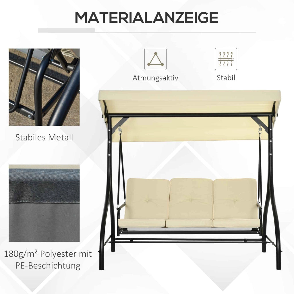 Amaca a dondolo 3 posti ¨C zephmum ¨C Grigio