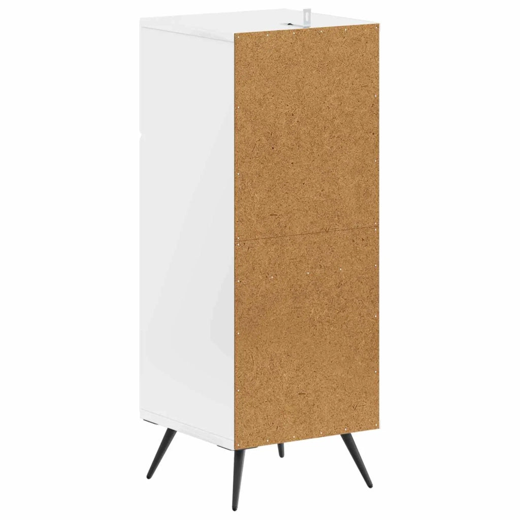Mobiletto da Bagno BREDA Bianco Lucido 30 x 31 x 80 cm 897489