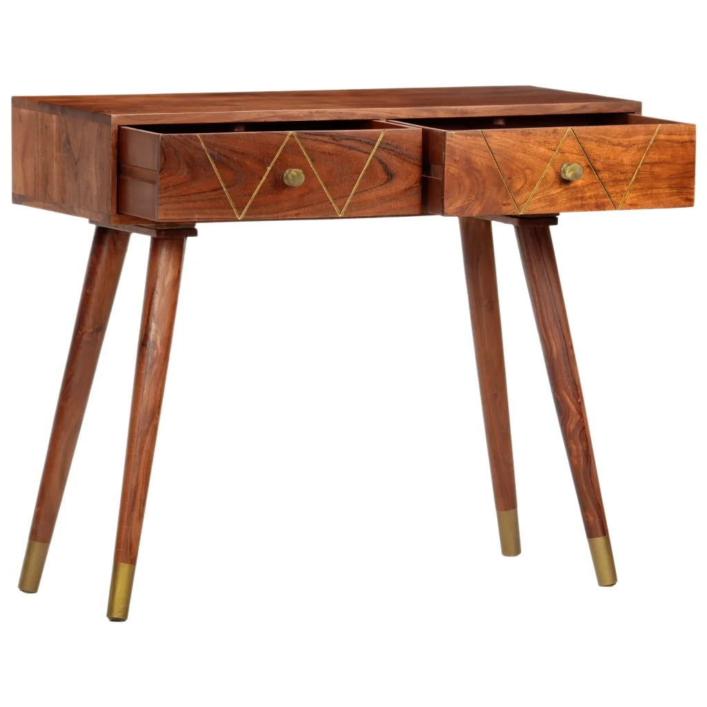 Tavolo Consolle 90x35x76 cm in Legno Massello d'Acacia 286174