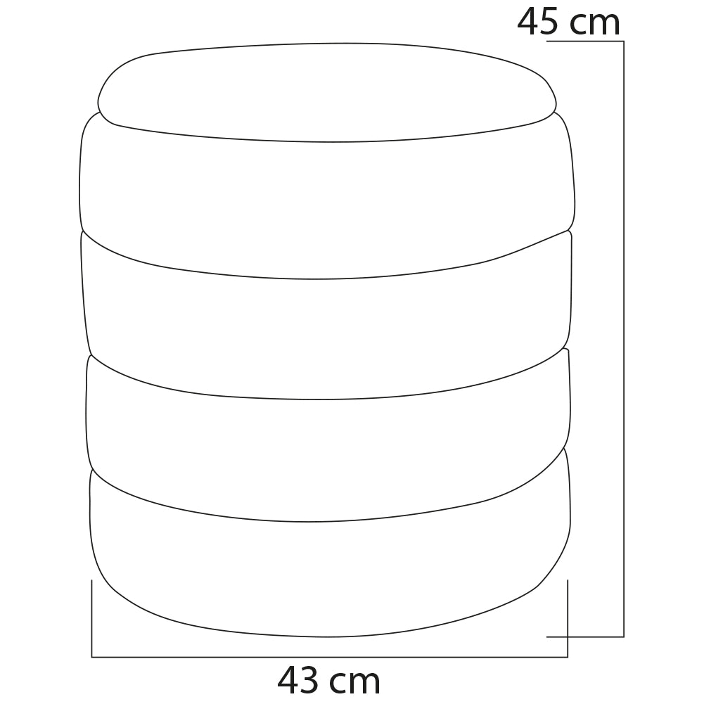 Set 2 Pouf Contenitori Rivestimento Bounclè Bianco Seduta Imbottita Ergonomica