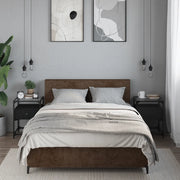 vidaXL Comodini 2 pz Neri 40x40x55 cm in Legno Multistrato