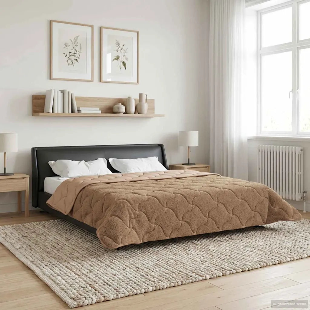 Duvet Invernale Talpa 200 x 220 cm Microfibra e Fleece Teddy 42026357