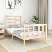 Giroletto-Struttura Letto in Legno Massello 90x190 cm Single 144763