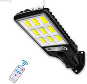 Lanterna LED per strada alimentata da energia solare - Protezione dall'acqua - Sensore di presenza umana - Controllo remoto