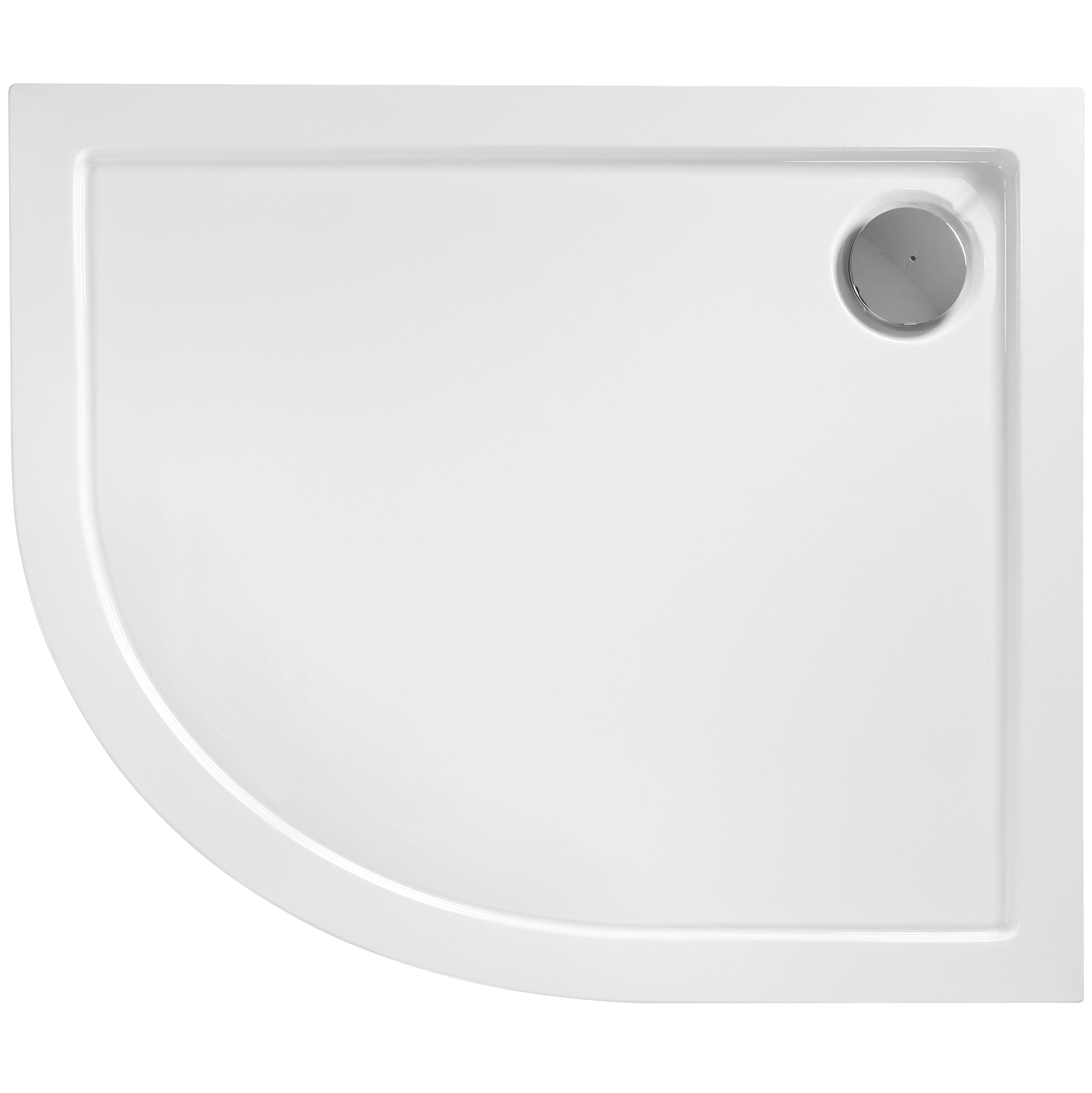 Cabina Doccia Rea Look Black 80x100 + Piatto Doccia Look White sinistra