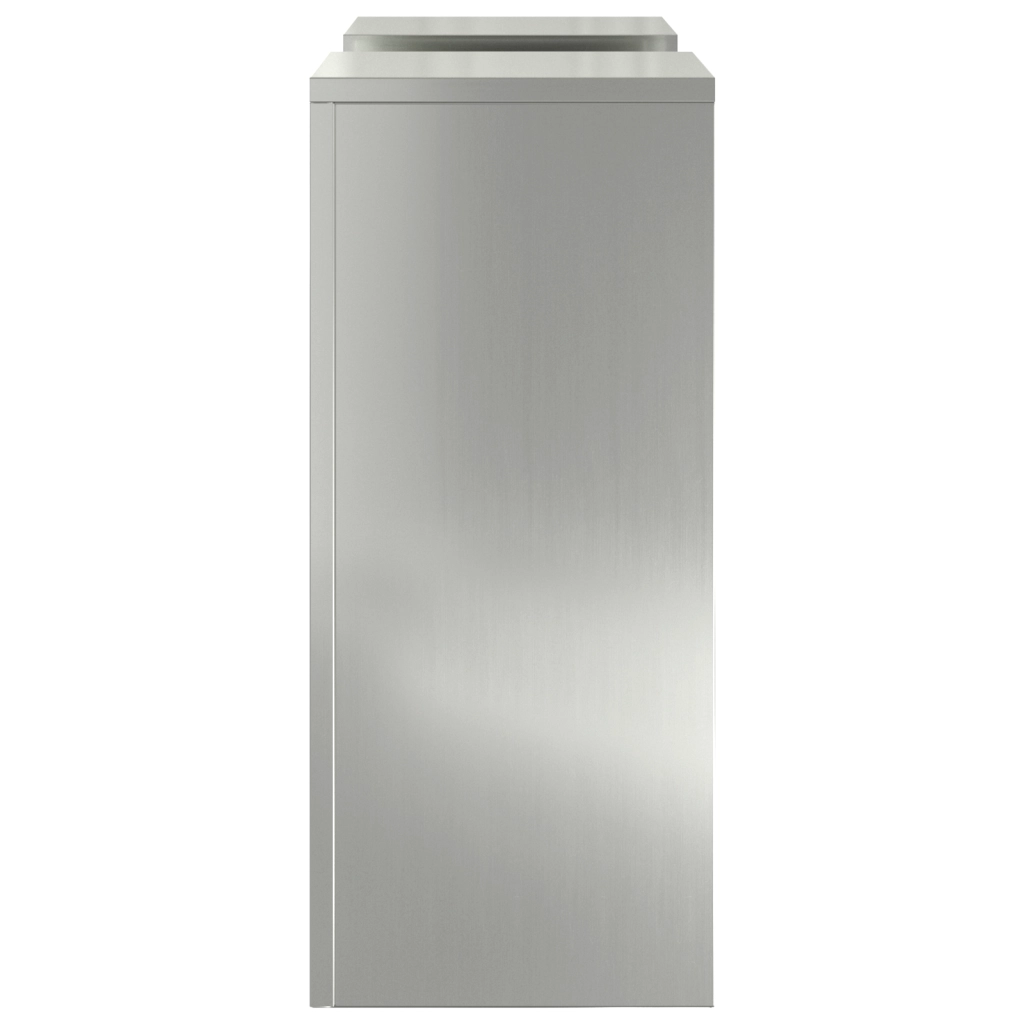Supporti per Piante da Esterno Set 2 pz 24x24x55 cm Acciaio Zincato