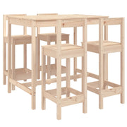 Set Bar da Giardino 5 pz | Set Salotto da Giardino in Legno Massello di Pino