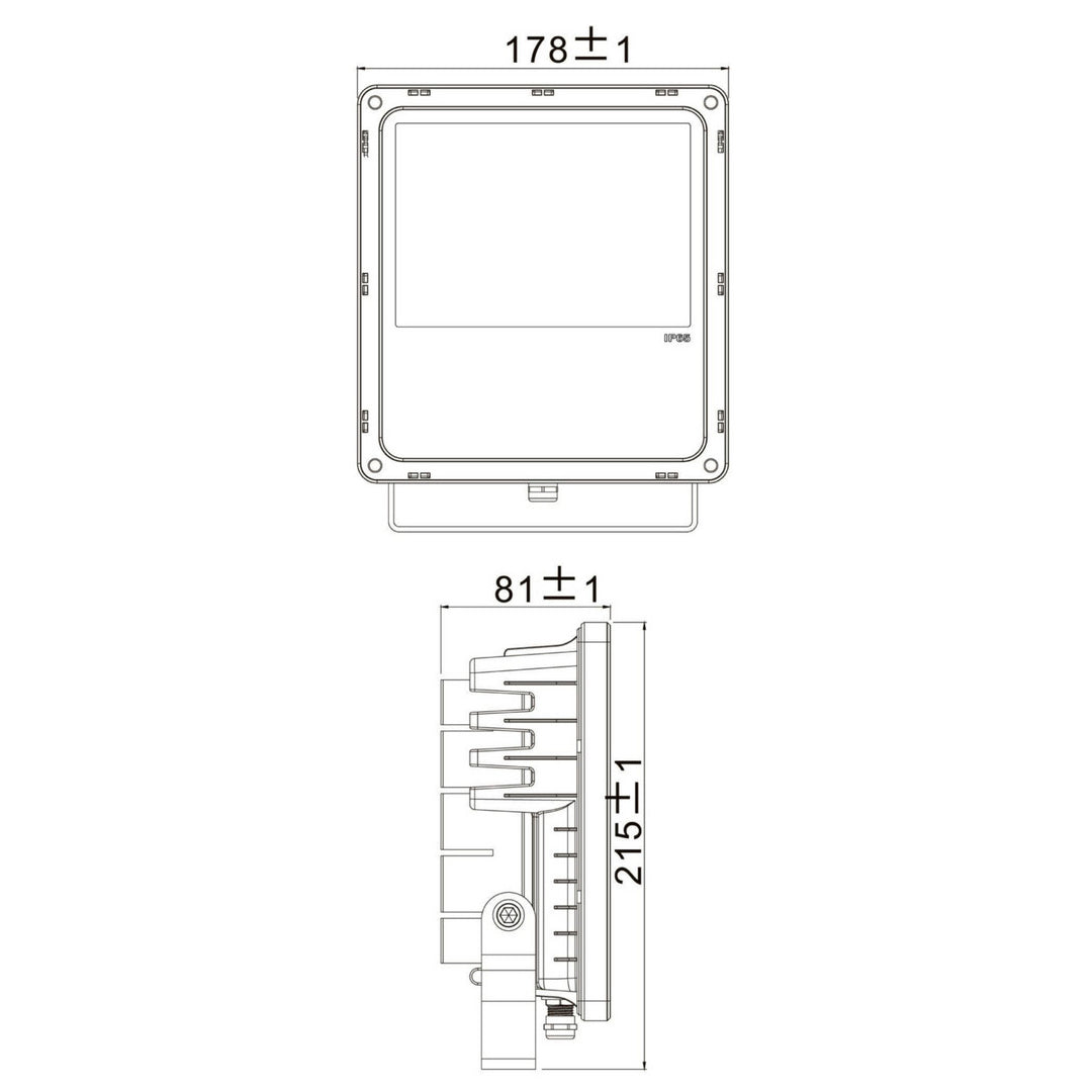FLOOD AMBER Faro LED IP65 proiettore luce ambra arancione 1700K faretto facciate alberi monumenti fontane cantina garage 230V 30W