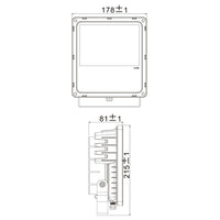 FLOOD AMBER Faro LED IP65 proiettore luce ambra arancione 1700K faretto facciate alberi monumenti fontane cantina garage 230V 30W