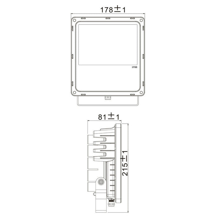 FLOOD AMBER Faro LED IP65 proiettore luce ambra arancione 1700K faretto facciate alberi monumenti fontane cantina garage 230V 30W