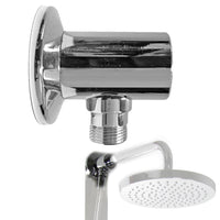 Deviatore per doccia a pressione, cromato