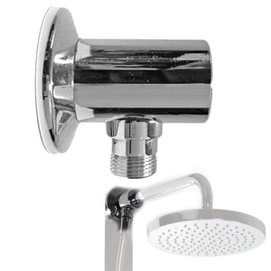 Deviatore per doccia a pressione, cromato