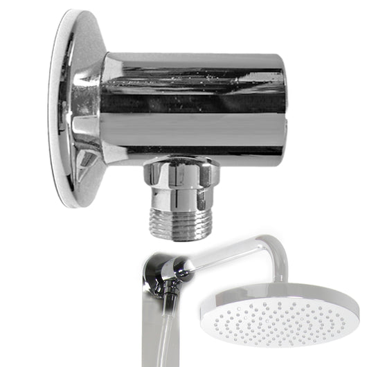 Deviatore per doccia a pressione, cromato