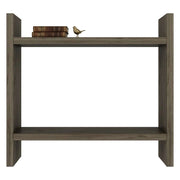Morfasso, Mensola 2 Ripiani, 34x10x30h cm Marrone Noce