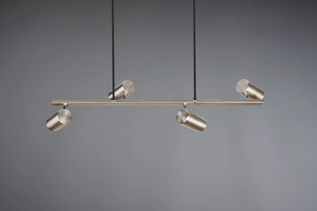 Lampada a Sospensione da Interno Attacco GU10 in Metallo Nickel Opaco