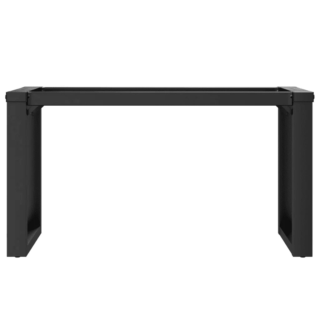 Base per tavolino da caffè struttura a O 70 x 30 x 43 cm robusta e stabile stile industriale acciaio nero 02_0047217