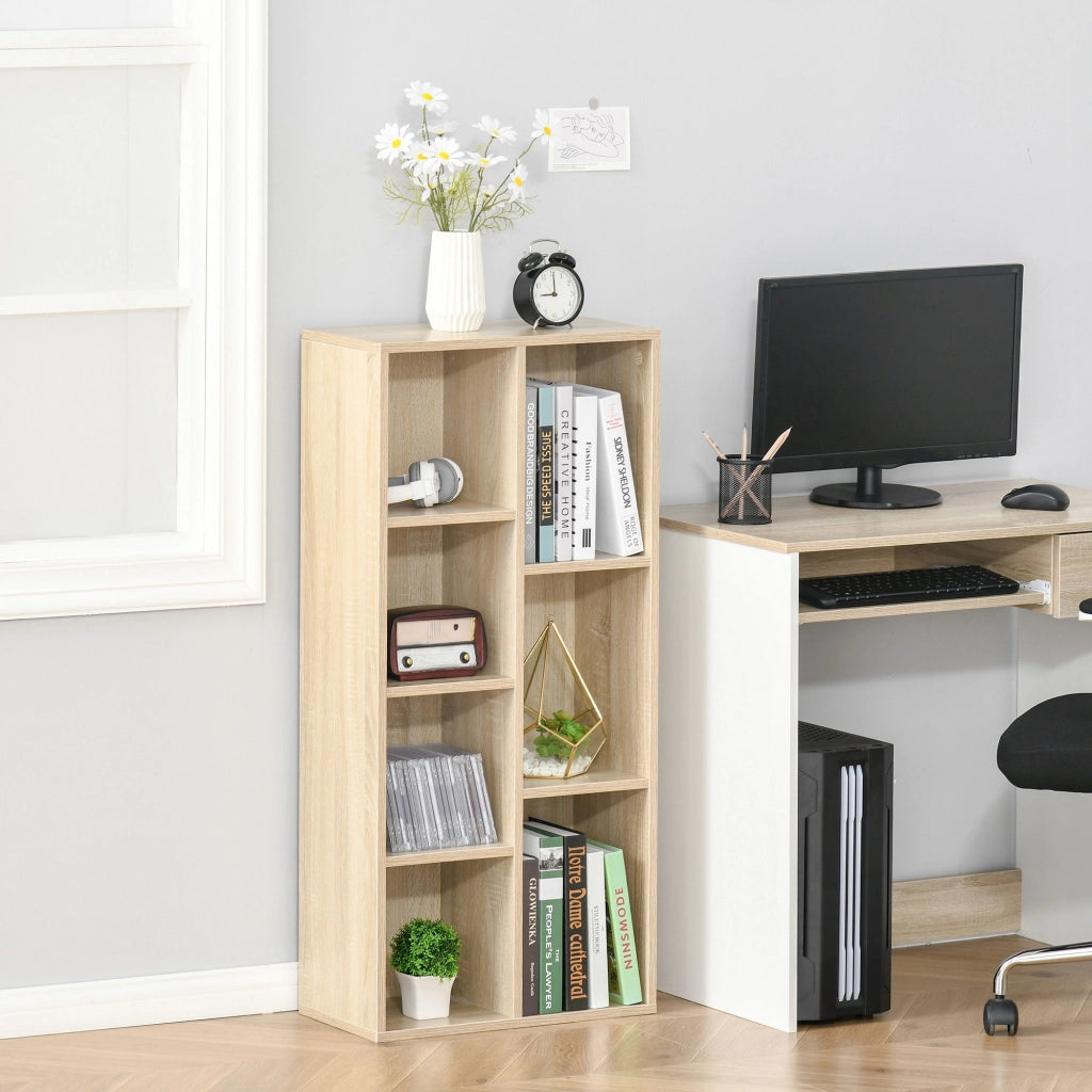 Libreria in Legno con 7 Ripiani ¨C Zephmum ¨C Roble 50x24x106 cm