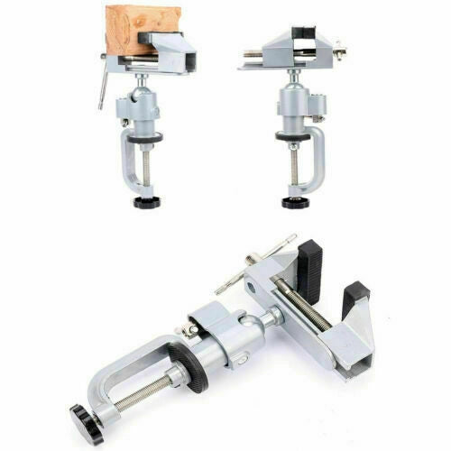 MORSA DA BANCO TAVOLO GIREVOLE 360 IN ALLUMINIO TESTA SNODATA 50MM UNIVERSAL