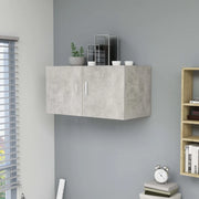 Armadietto da Parete Grigio Cemento 80x39x40 cm in Truciolato cod mxl 33680
