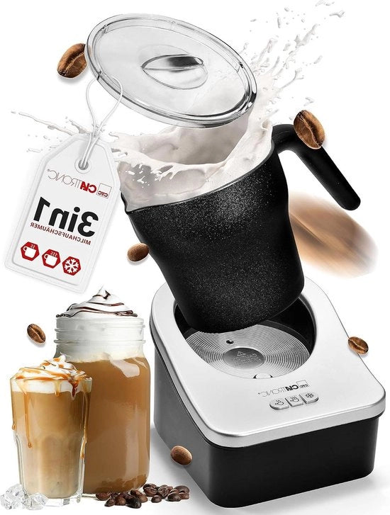 Frogettore elettrico per bevande calde e fredde - frogettore elettrico con funzione di riscaldamento integrata - tazza da 750 ml - ideale per cioccolata calda, cappuccino, caffè freddo.