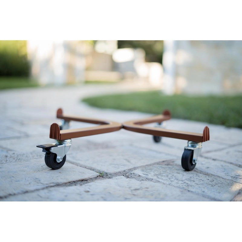 Carrello Porta Piante Linea Speedy Circolare Diam 30 Cotto Tecnokit