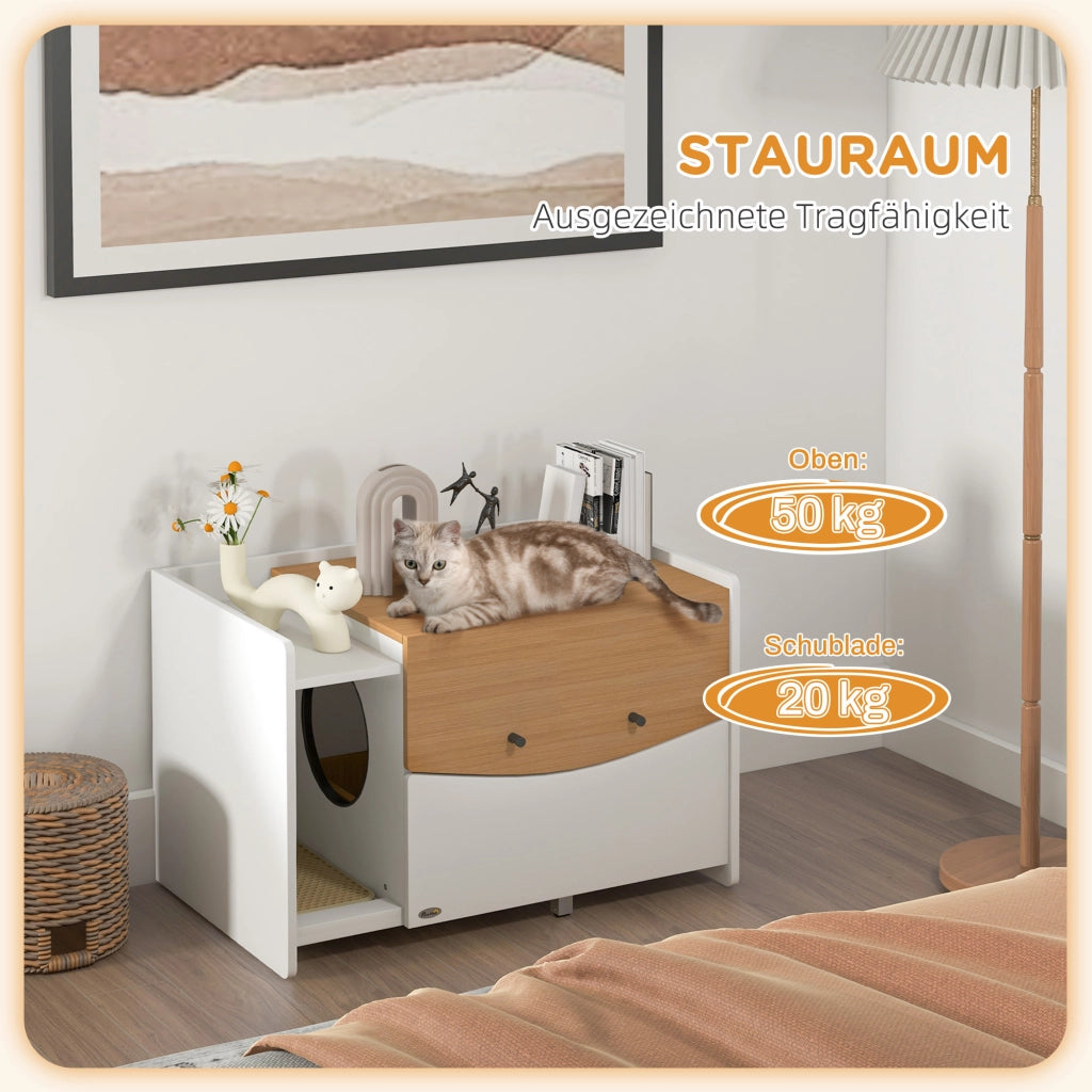 Armadio per gatti estraibile ¨C zephmum ¨C 78x50x51cm