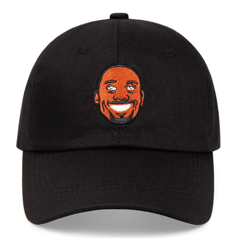 Cappellino da baseball Kobe 24 in cotone ricamato, nero