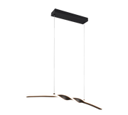Lampada a sospensione LED, metallo, nero, L 80 cm, Ginko