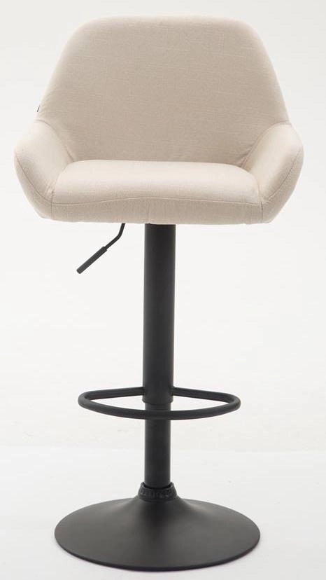 Set 2 Sgabelli Braga in tessuto crema,nero