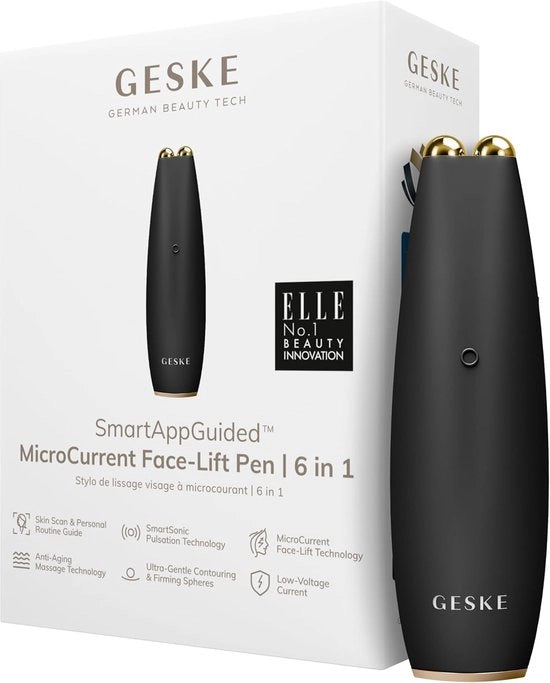 Penna per Trasformazione del Viso con Corrente Microelettrica | 6 in 1 | Apparecchio Antinvecchiamento per Pelle Senza Rughette