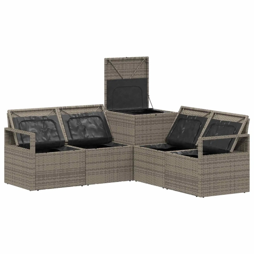 Set di divani 5 pz Grigio e Grigio Scuro 3447800
