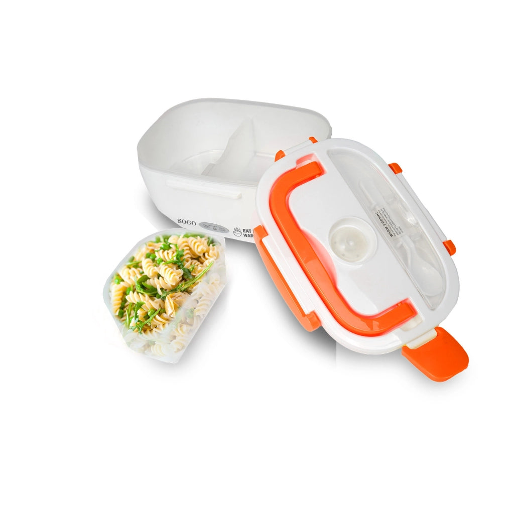 Scaldavivande elettrico termico portatile, doppio contenitore 0,45L e 0,65L, riscaldamento 30min 40W ufficio - SOGO