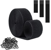 Cinturini di fissaggio per cavi - Organizza cavi e oggetti - 5 m x 5 cm - 100% Nylon
