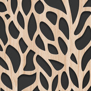 CODIUM - Quadro arredo LASERCUT composito Legno e PVC Misura: 50x100 cm