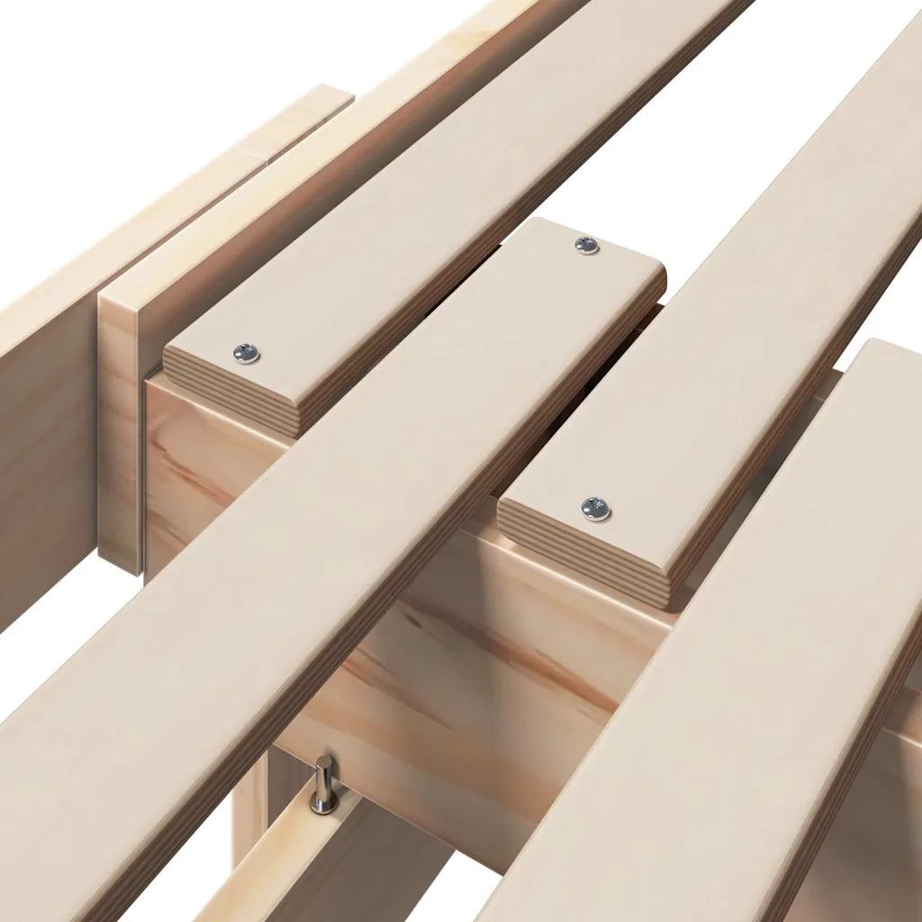Struttura del letto Marrone 80 x 200 cm Legno multistrato 877206