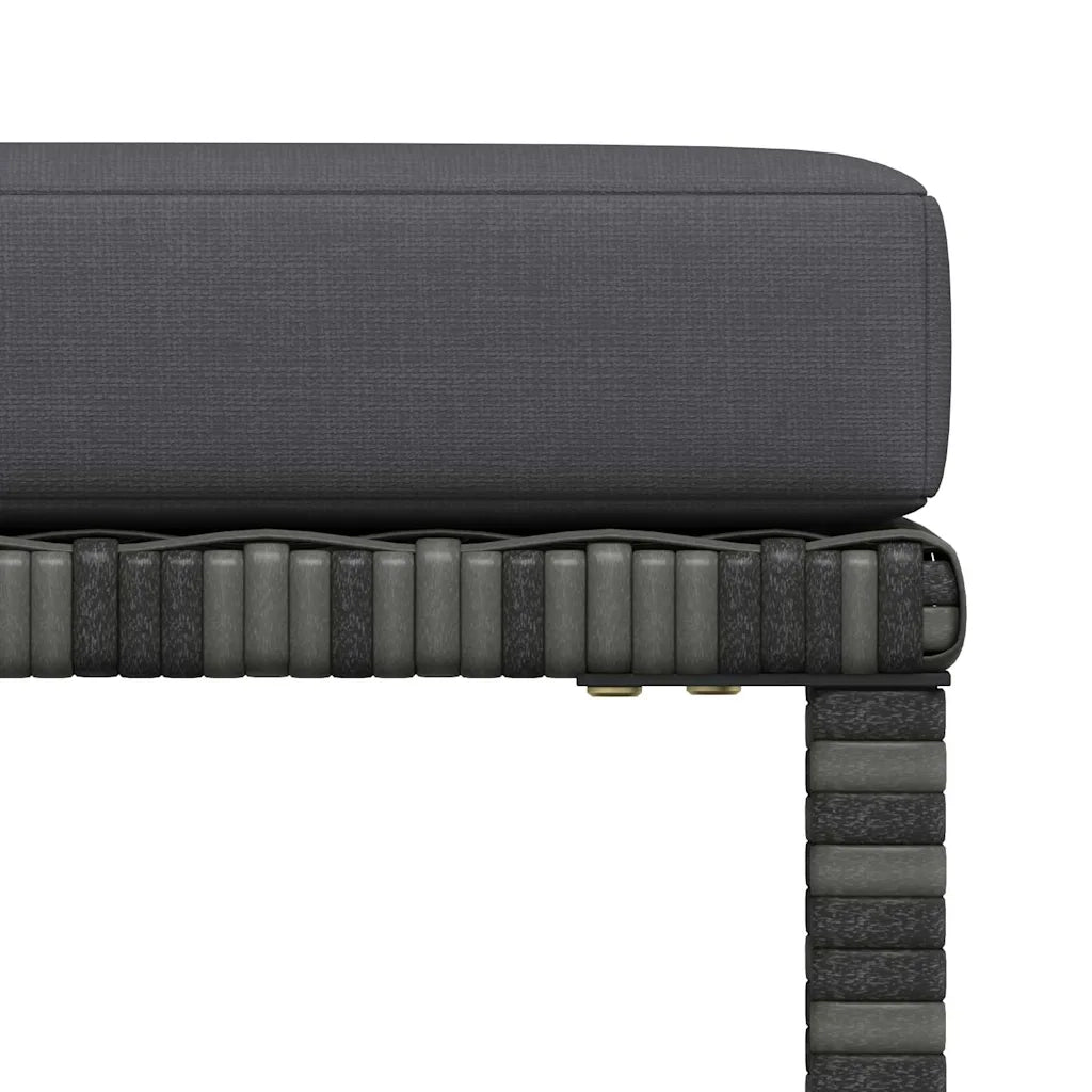 Salotto da Giardino-Set Divani da Giardino5 pz con Cuscini in Polyrattan Grigio