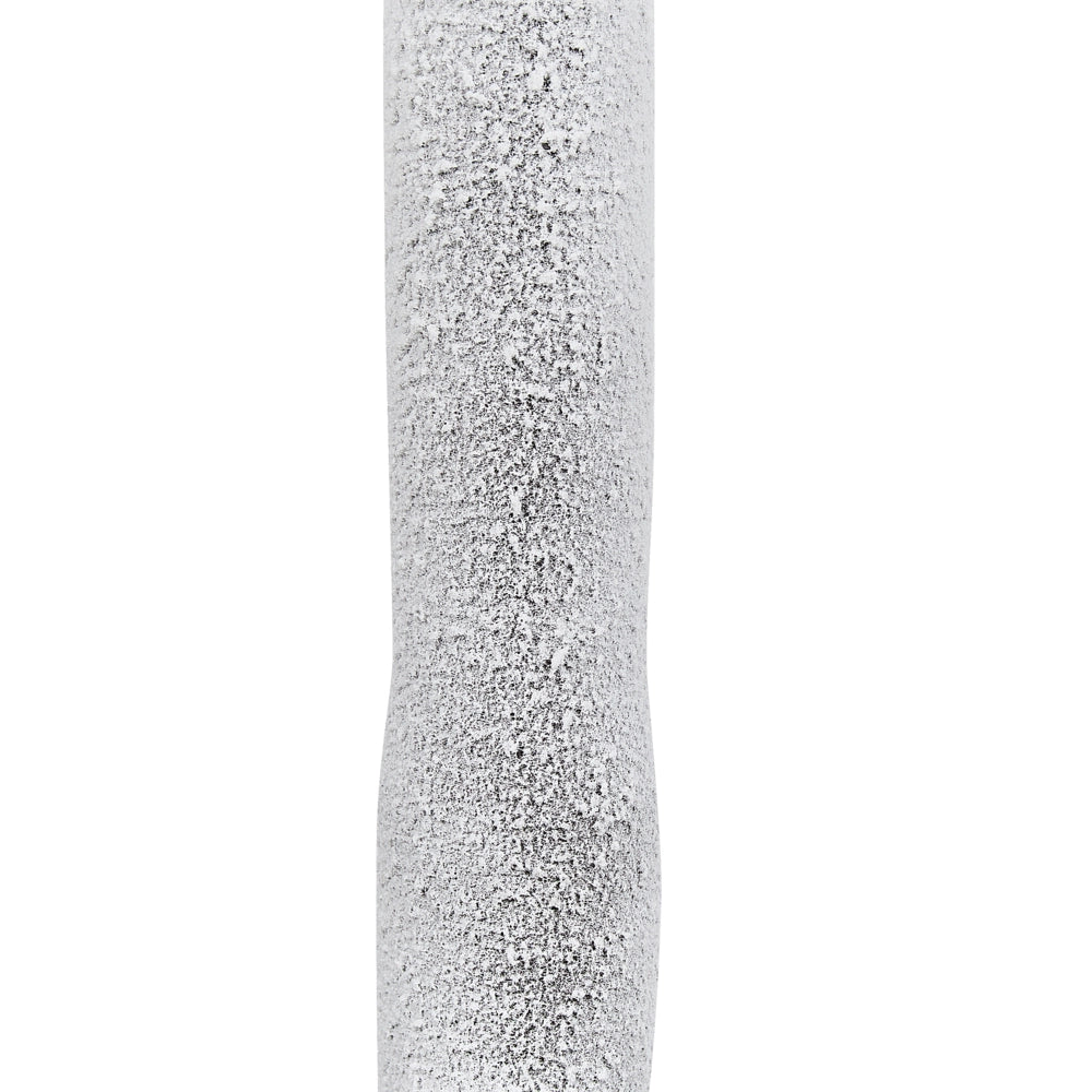 Albero di Natale Artificiale Bianco PE 180 cm Pre-Illuminato Luci LED Outdoor & Indoor Innevato Stile Scandinavo