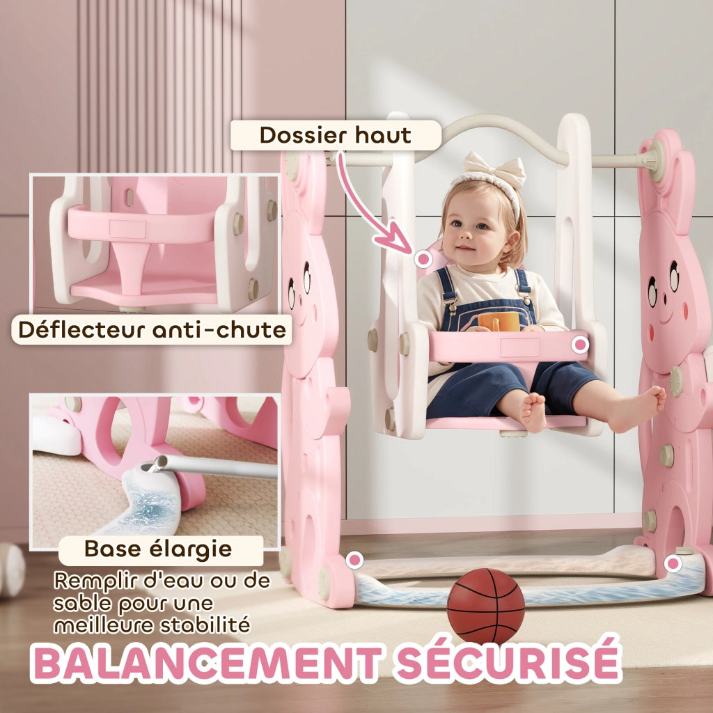 Set giochi giardino bambini 4in1 ¨C zephmum ¨C rosa, 147.5x160x107cm