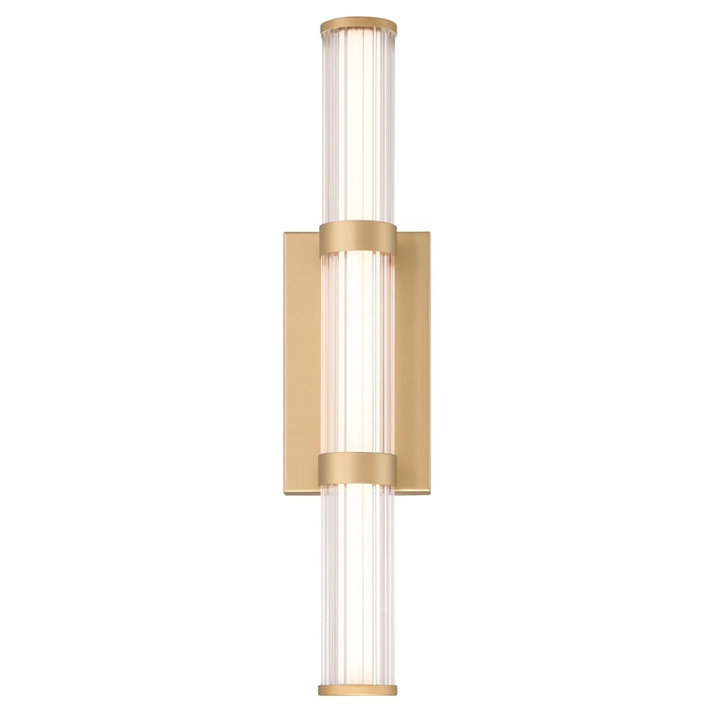 Applique Fayton oro LED 54cm 3000K IP44 bagno esterno