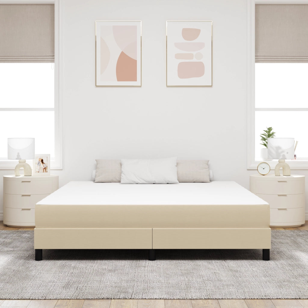 Materasso a molle Pocket  Verde chiaro e Grigio Medio 180x200x20 cm in Tessuto