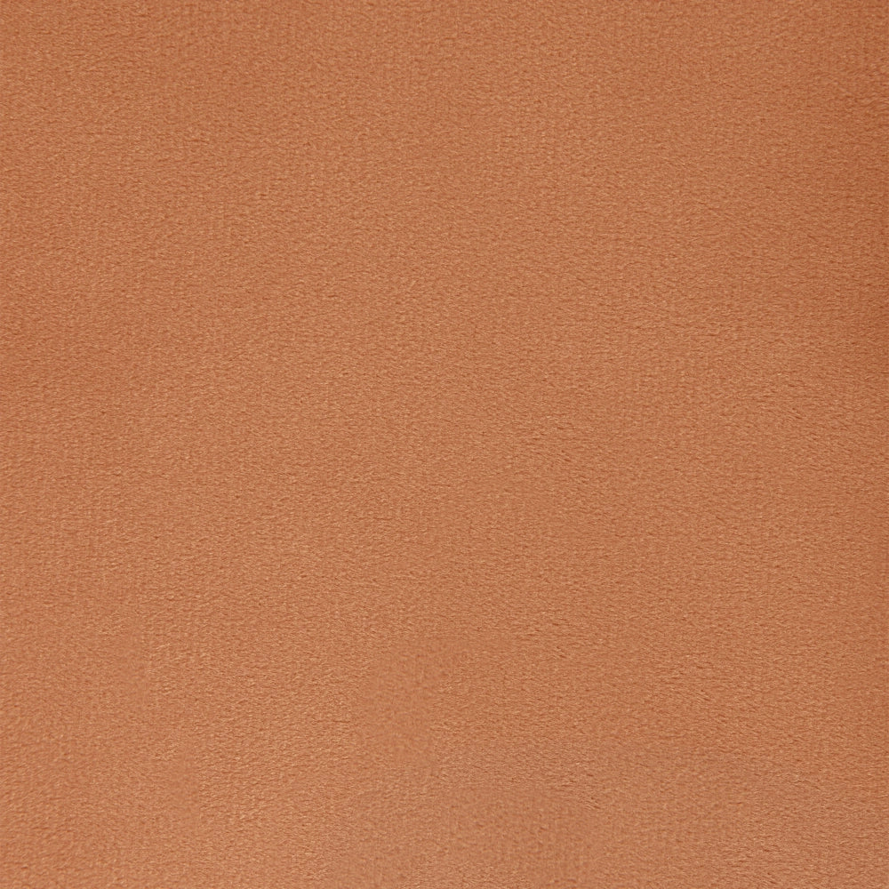 Set di 2 Sedie da Pranzo con Rivestimento in Velluto arancione gambe dorate glamour retrò