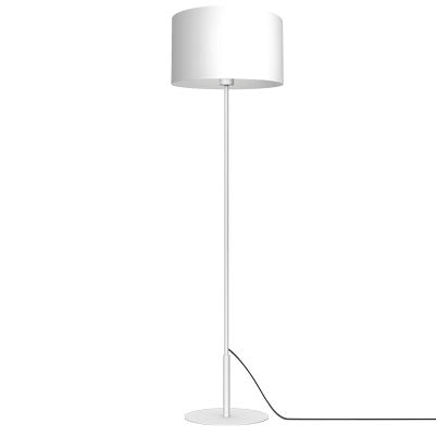 Lampada da terra Arden bianca con paralume E27 15W Luminex
